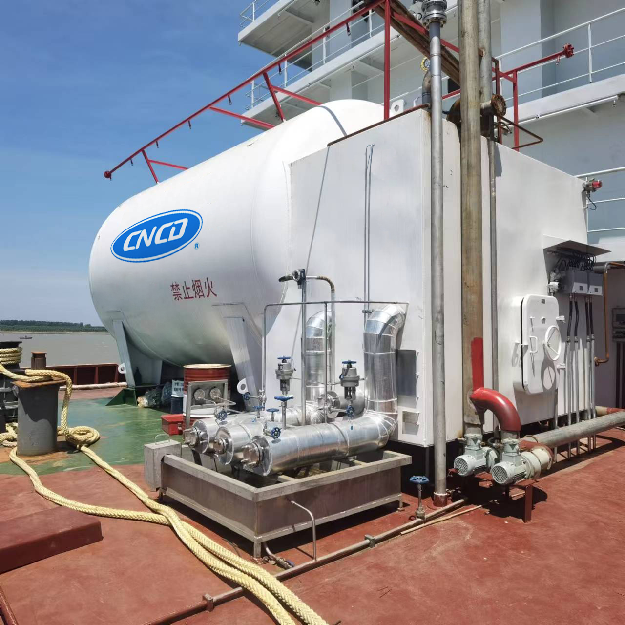 Industrial Stainless Steel Horizontal Large Lng Marine Fuel Tank