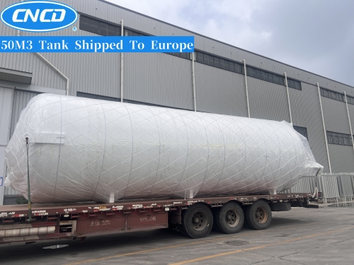 Today's Fifty cubic meter CO2 tank Will be shipped to Zhangjiagang City, Jiangsu Province，Export to Europe.