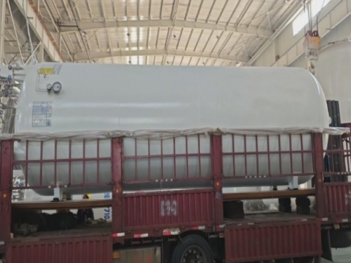 Today's 20 cubic meter vertical cryogenic liquid storage tank was shipped to Chongqing, China