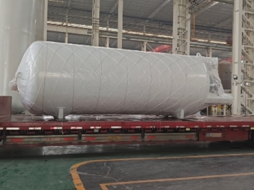 10 cubic vertical liquid carbon dioxide cryogenic storage tanks are exported to West Asia.