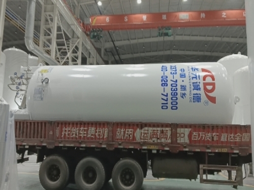 20 cubic meter vertical cryogenic liquid storage tanks were shipped to Shanxi, China.