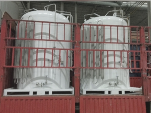 Today, two 4.99 cubic 1.6 MPa cryogenic liquid storage tanks were shipped to Chongqing, China