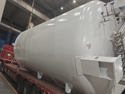 50 cubic meter vertical cryogenic liquid storage tanks were shipped to Guangdong Province, China.