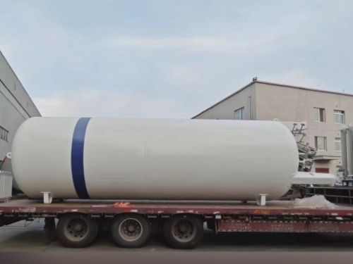 Today a 20 cubic meter vertical cryogenic liquid storage tank was shipped to Hebei Province, China.