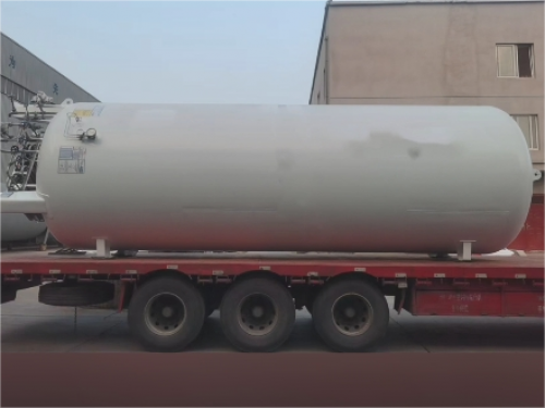 a 20 cubic meter vertical cryogenic liquid storage tank was shipped to Qinghai Province, China.