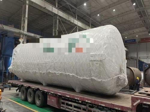 This is our 60 cubic meter LNG tank, ready to be shipped to Southeast Asia.