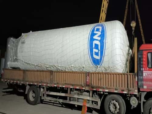 Our 30 cubic meter cryogenic liquid carbon dioxide storage tanks are about to be exported to Southeast Asia