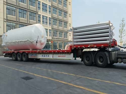 Cryogenic liquid carbon dioxide (LCO₂) storage tanks and supporting vaporizer equipment were successfully shipped to Southeast Asia